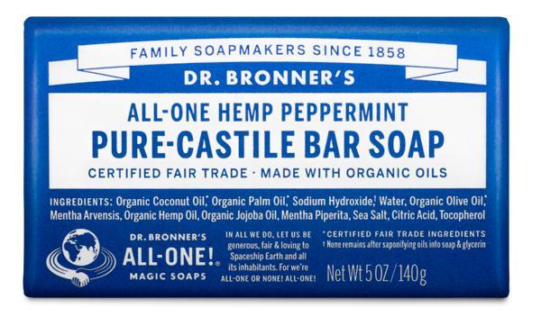 Peppermint Pure-Castile Bar Soap
